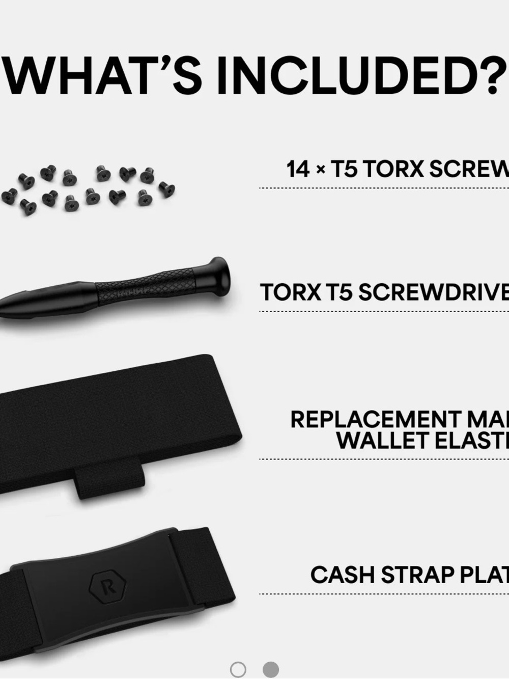 RIDGE WALLET | 2.0 BLACK CASH STRAP (DIY-KIT)